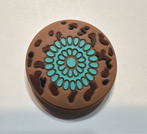 Aztec Brown/Blue Round