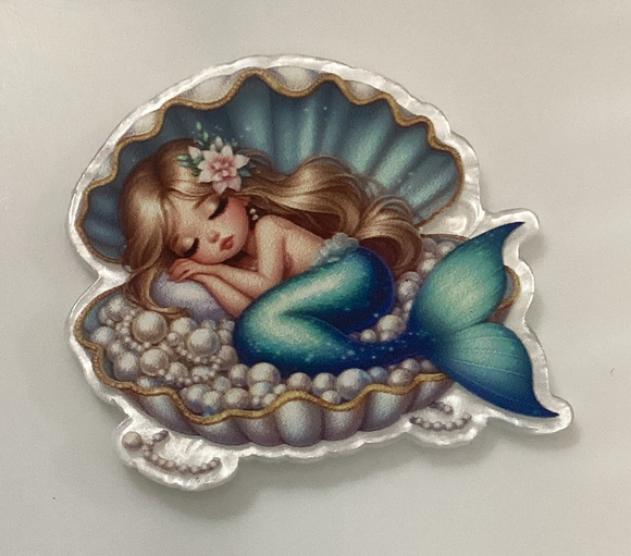 Cute Blue Mermaid Acrylic