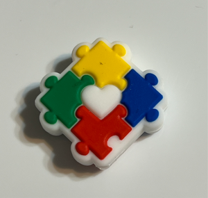 Autism Square Puzzle With Heart