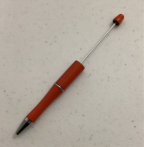 Flame Orange w/ Glitter Beadable Pen