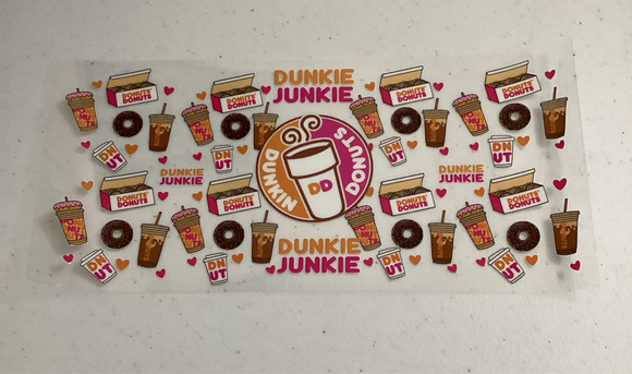 Dunkin D Junkie UVDTF Cup Wrap