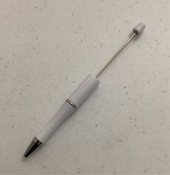 White Beadable Pen