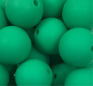 Jungle Green - 15mm Silicone Beads