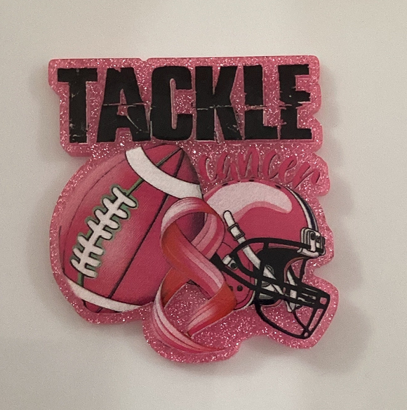 Tackle Cancer Football Acrylic
