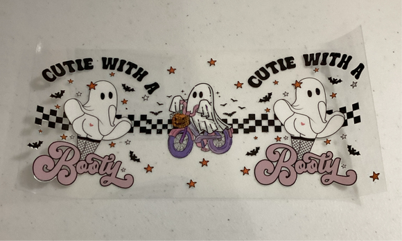 Ghost with Bike & Booty UVDTF Cup Wrap