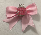 Fancy Pink Bow w/ Jewel