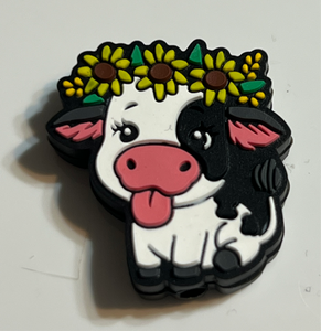 Cute Cow With Sunflower Headband