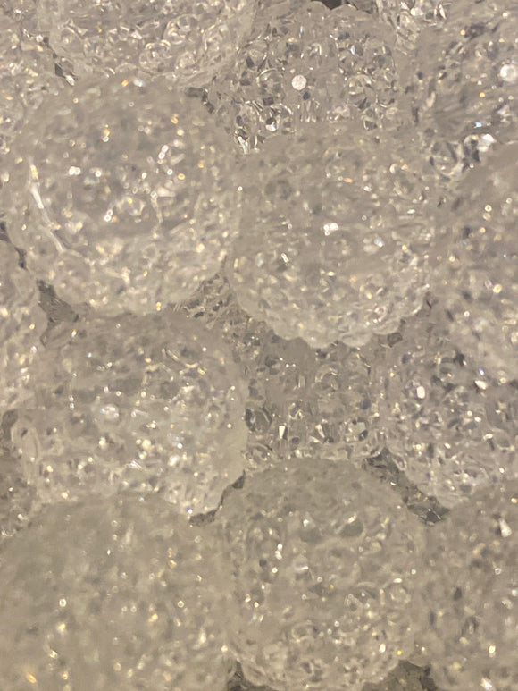 20mm Clear Rhinestone Bead