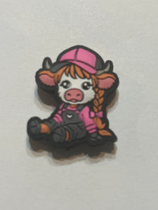 Girl Cow With Overalls