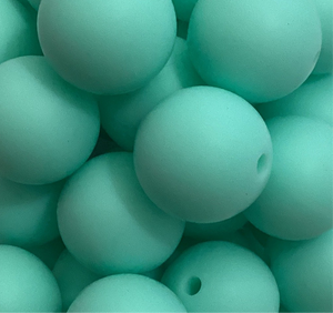 Bahamas Waters Blue - 15mm Silicone Beads