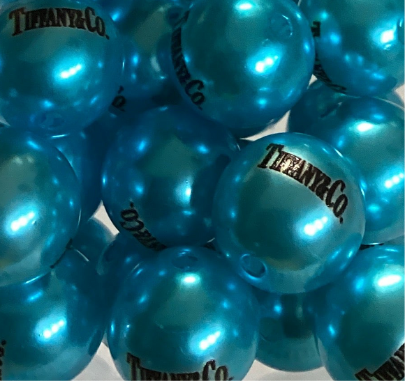 16mm T.iffany Blue Acrylic Bead