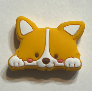 Corgi Dog Head Orange