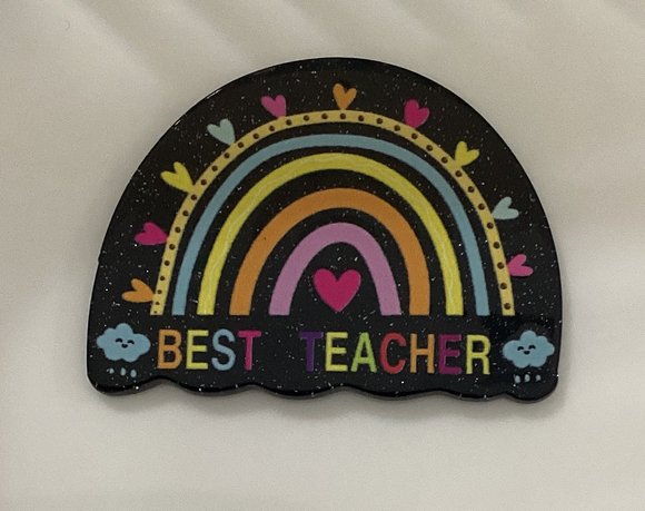 Best Teacher Rainbow Teacher Acrylic