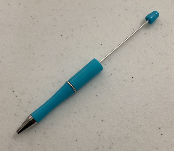 Cyan Blue Beadable Pen