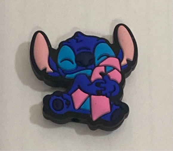 Blue Alien With Pink Ribbon