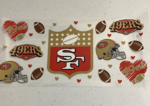 4.9ers Crest Football UVDTF Cup Wrap