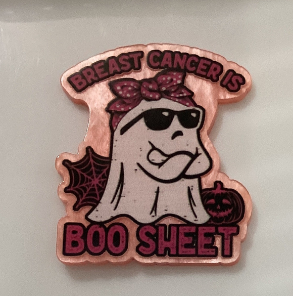 Breast Cancer Boo Sheet Acrylic