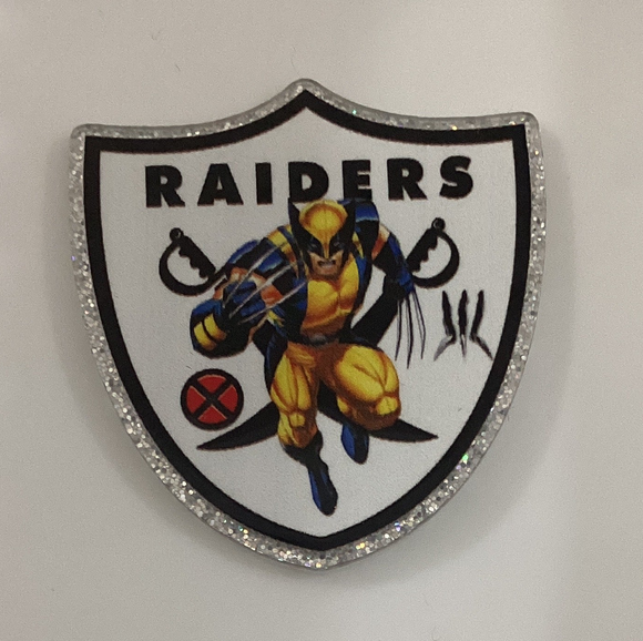 Raiders Wolverine Football Acrylic