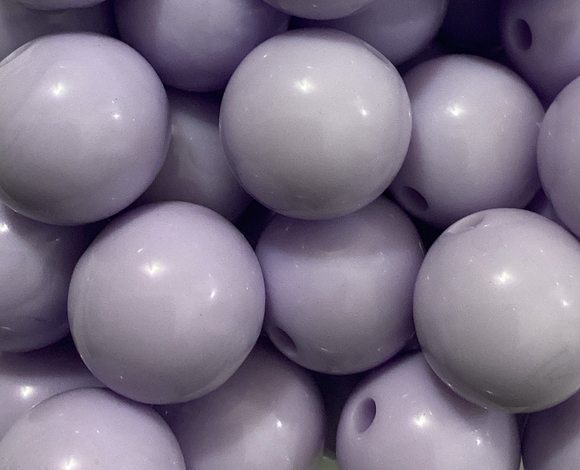 16mm Light Purple Clear Gloss Bead