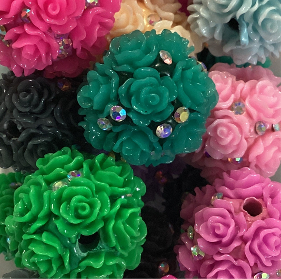 Fancy 20mm Flower w/ Bling