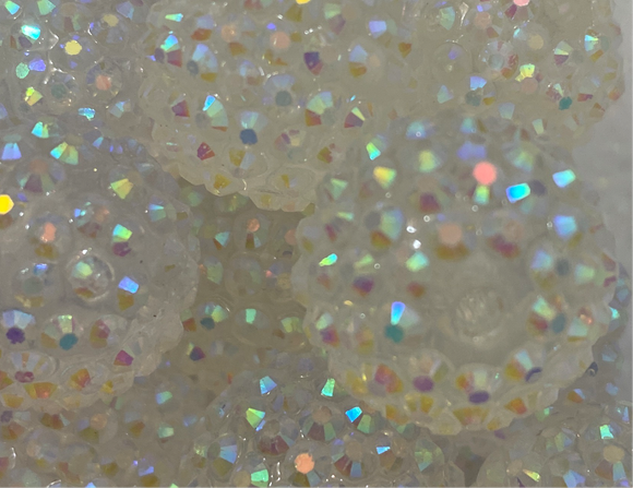 20mm Clear AB Rhinestone Bead