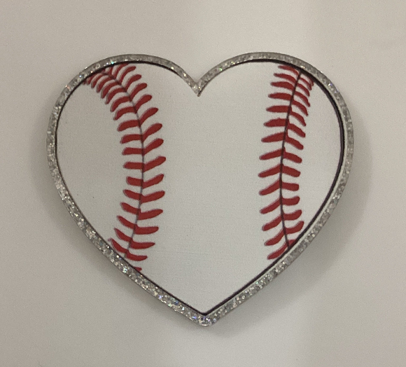 Baseball Heart Acrylic