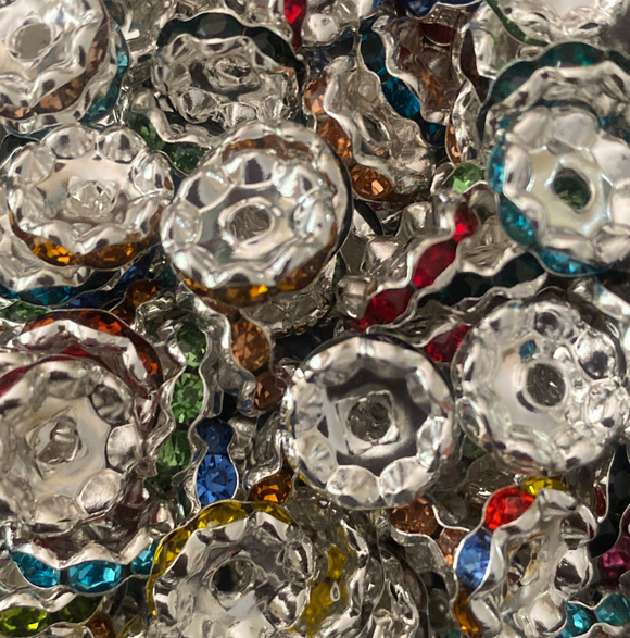 12mm Mix Wavy Metal Spacer