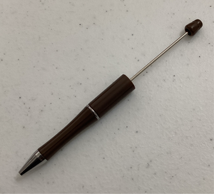 Chocolate Brown Beadable Pen