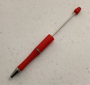 Bright Red Beadable Pen