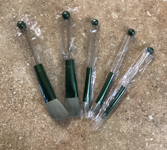 Beadable Make Up Brushes- Green