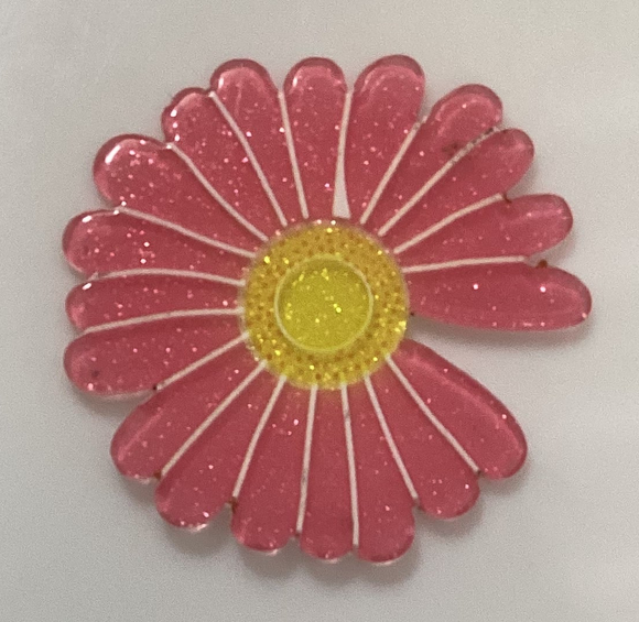 Pink Flower w/ Petal Missing Acrylic