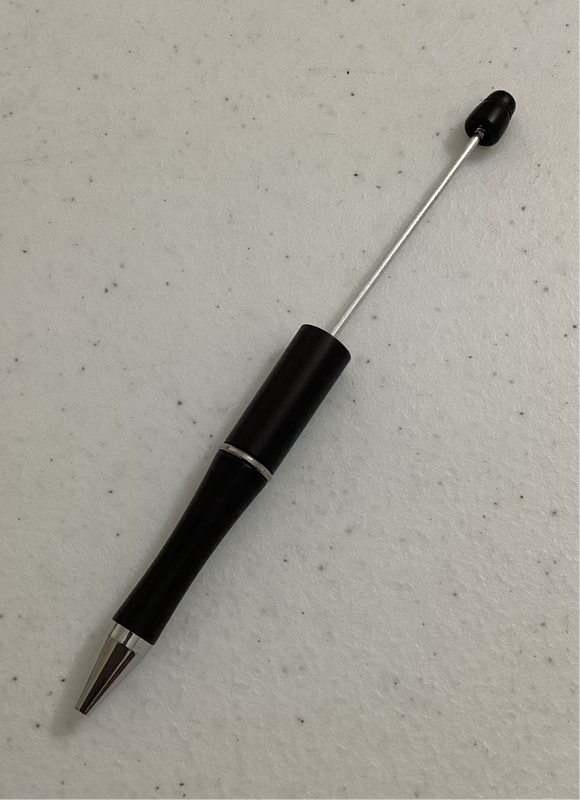 Black Beadable Pen