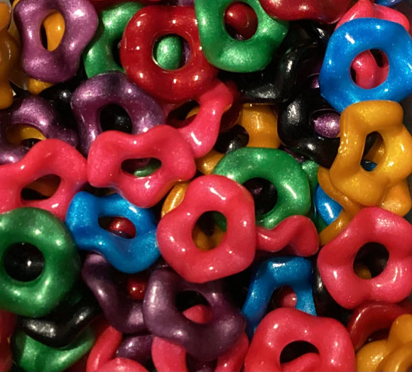 12mm Dark Pearl Mix Wavy Spacer