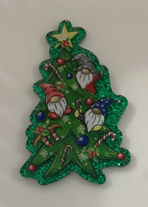 Gnomes in Christmas Tree Acrylic