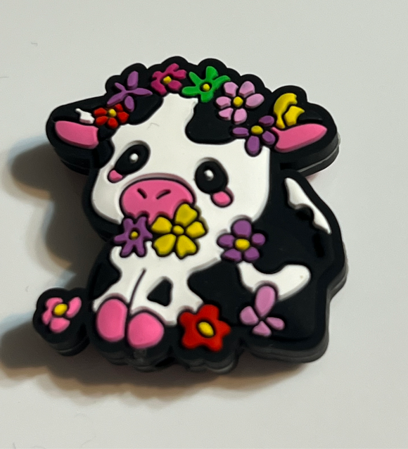 Cow On Flowers