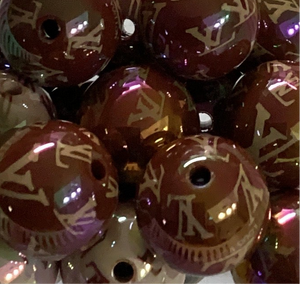 16mm V.L Brown Acrylic Bead