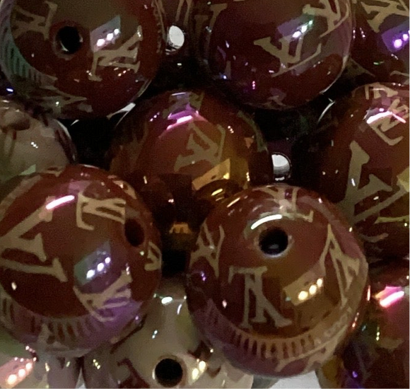 16mm V.L Brown Acrylic Bead