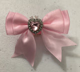 Fancy Pink Bow w/ Jewel